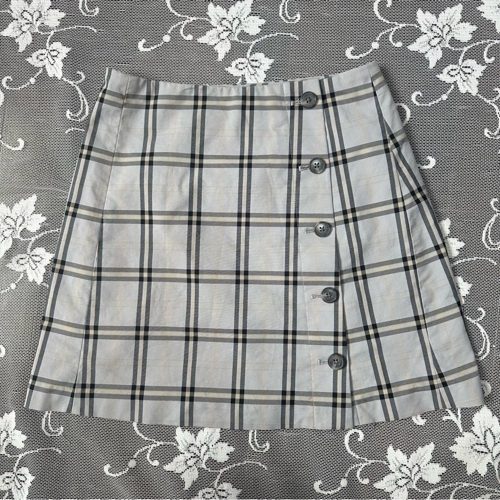 Aritzia Sunday Best Yuri Plaid Mini Skirt Sz 0 - Picture 3 of 11